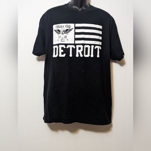 Men's Detroit Motor City 1701 Dark Blue T-Shirt Size XL